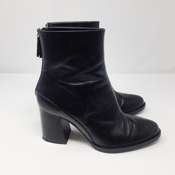 ZARA Ankle Boots with Back Zip 10 - Picture 3 of 9